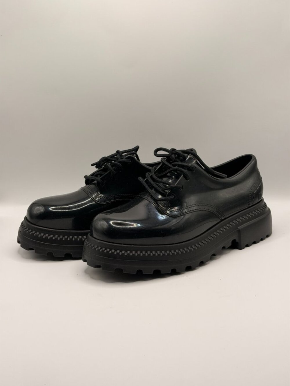 Melissa Womens Plastic Black Lace Loafers Sz 8